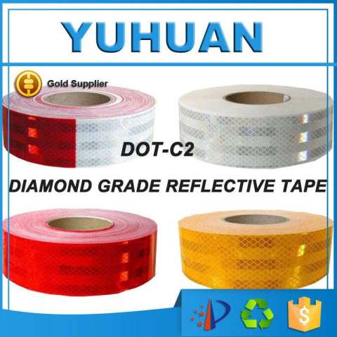 PVC / Pet Truck Vehicle Safety Light Honeycomb Retro Conspicuity Reflective Tape